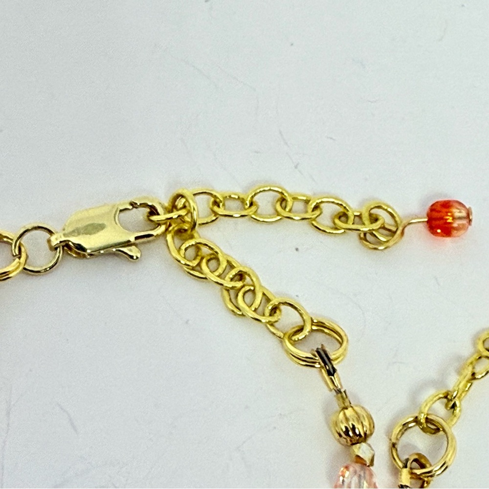 Hand Crafted Candy Corn Bracelet - Orange and Yellow - Picture 9 of 10